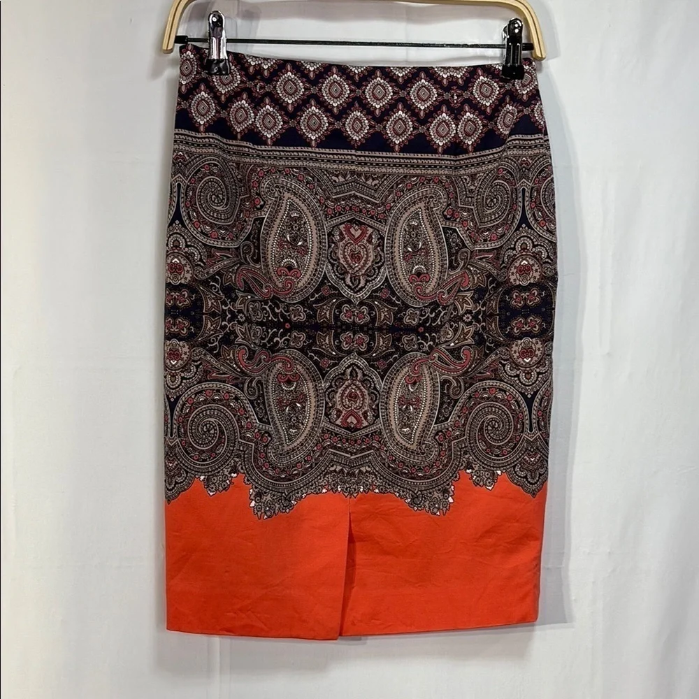 🐥The Limited  scarf, print cotton Pencil Skirt Knee-Length
